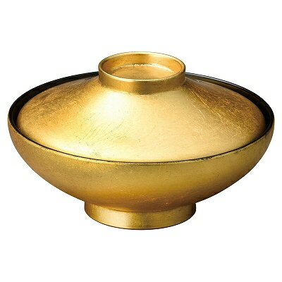 Rakuten - 木質 耐熱4.5寸平富士椀 本金箔貼り内黒塗 1001230 和美作日 Volol.3