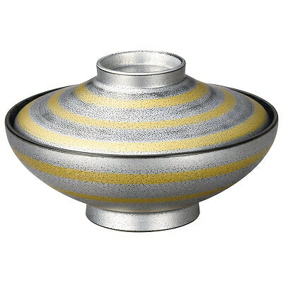 Rakuten - TA 耐熱4.5寸大和富士椀 砂目銀に金渦内黒 段無 1001283 和美作日 Volol.3