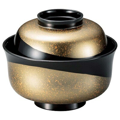 木質 耐熱4寸みのり煮物椀 黒金華内黒 1001384 和美作日 Volol.3