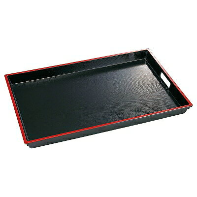 Trays - A 新木目脇取盆 黒天朱 2尺 1101315 和美作日 Volol.3