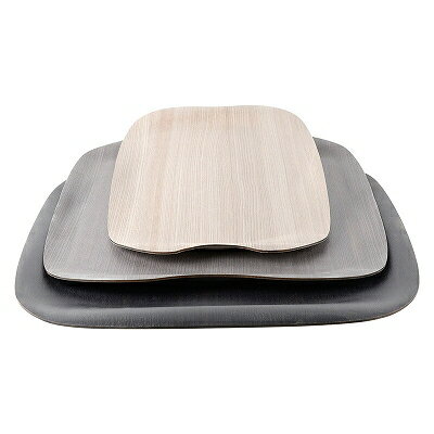 木 43cmウッドトレー グレーNS　ノンスリップ加工 1101428 和美作日 Volol.3