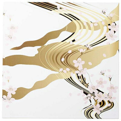 A 尺0.5寸角雅懐石盆 桜流水裏白塗 1102100 和美作日 Volol.3(3)