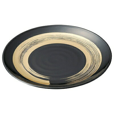 A 鳴門盛皿 黒金一筆 尺3寸 1200598 和美作日 Volol.3