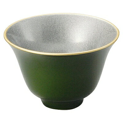 酒杯 - 木質 耐熱百合ぐい呑み 緑内銀 1200751 和美作日 Volol.3