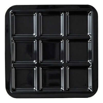 メラミン 耐熱ナインカットプレート ブラック 1201638 和美作日 Volol.3