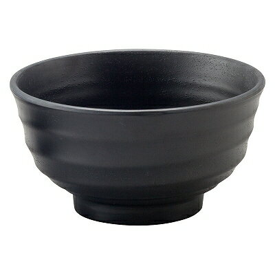 メラミン 耐熱ろくろ丼 ブラック M 1202322 和美作日 Volol.3