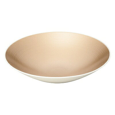 木質 耐熱平富士鉢 艶消し金錆渦裏白塗 (大) 1204079 和美作日 Volol.3