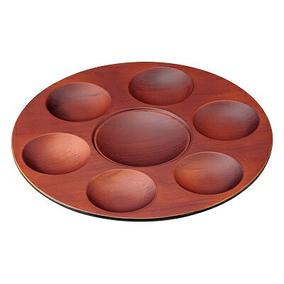 TA 耐熱リボルバー チーク刷毛目渕黒 1204109 和美作日 Volol.3