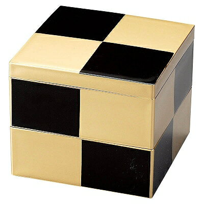 A 4.1寸朝日重　蓋 黒金市松内黒塗 1300326 和美作日 Volol.3