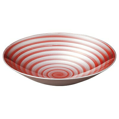 Rakuten - 木質 耐熱平富士鉢 総朱銀渦 (大) 1400211 和美作日 Volol.3