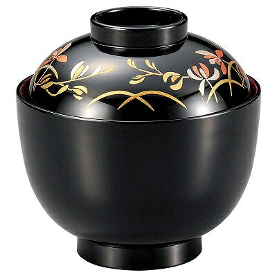 TA 耐熱3.1寸玉子椀 黒蘭内朱 1000340