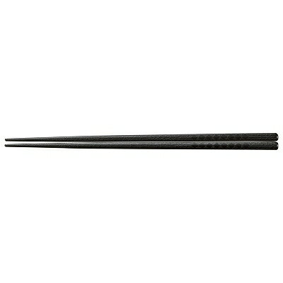 G-PET 22.5cmダイヤ木目四角箸 ブラッ
