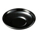 M 3.6寸だるま茶托 黒 1500876