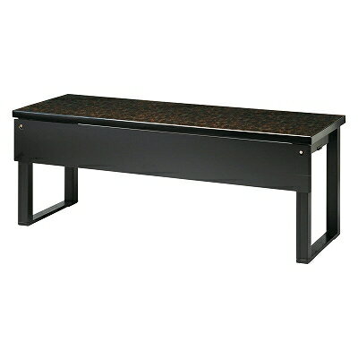 木製テーブル（高椅子用）4本脚　畳ずり脚 茶乾漆 幕板付 1700191