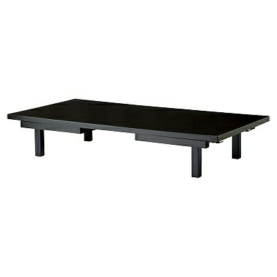 木製テーブル/座卓（和洋兼用）畳ずり脚　Wアーム金具 茶木目 幕板無 1700423 2
