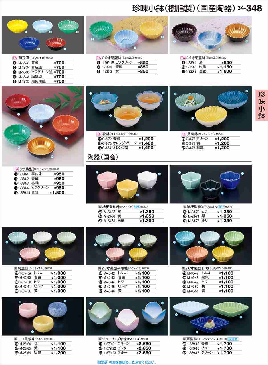 若泉漆器菊豆皿黄1-655-10C...