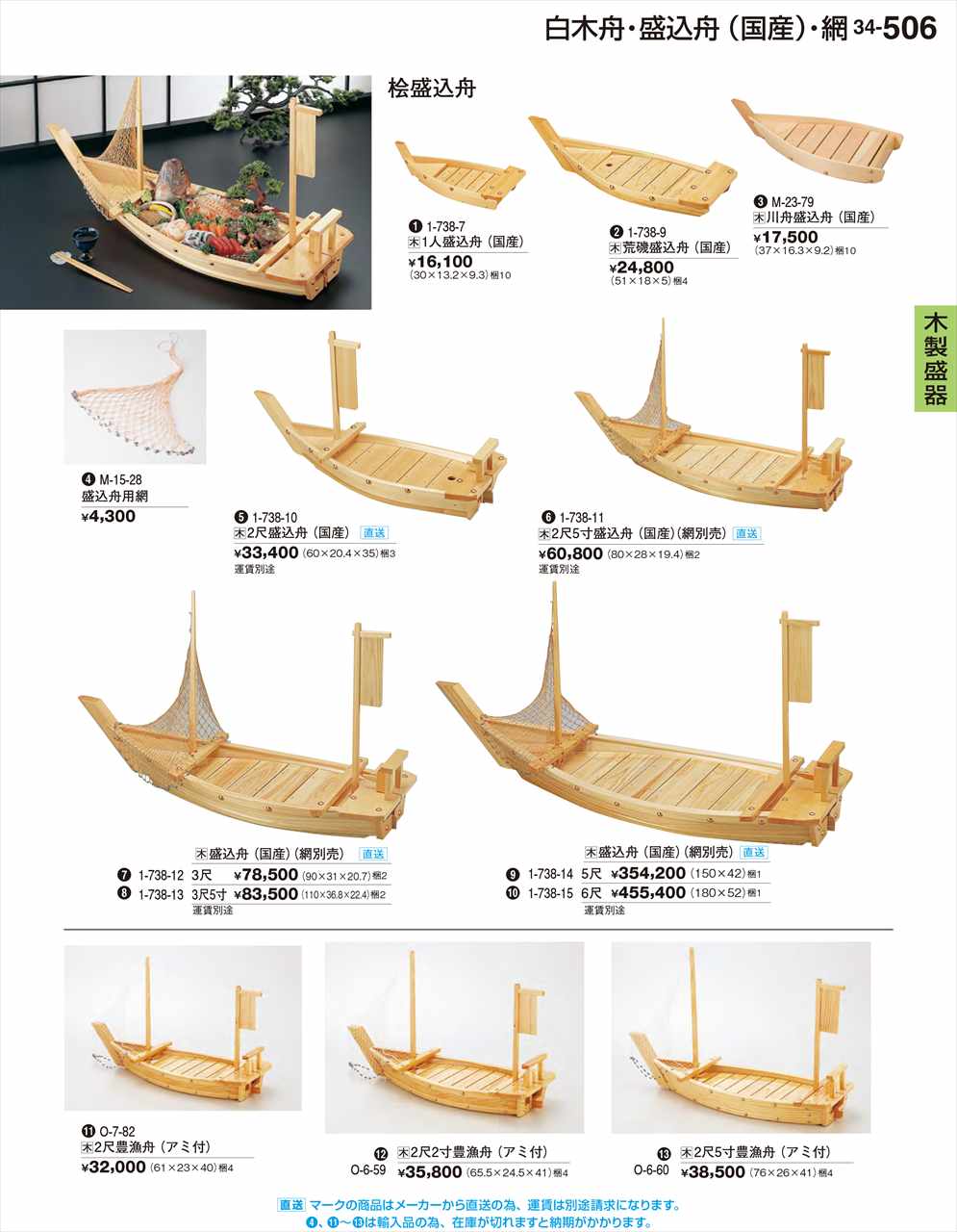 樂天商城 - 若泉漆器 2尺2寸豊漁舟 アミ付 O-6-59 割烹漆器 No.34