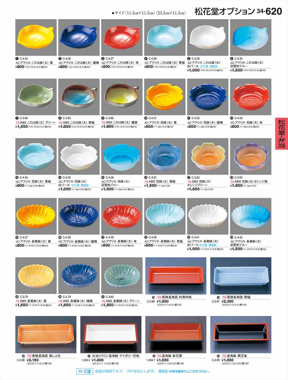 若泉漆器 若狭長角皿 外黒内朱 C-2-96 割烹漆器 No.34