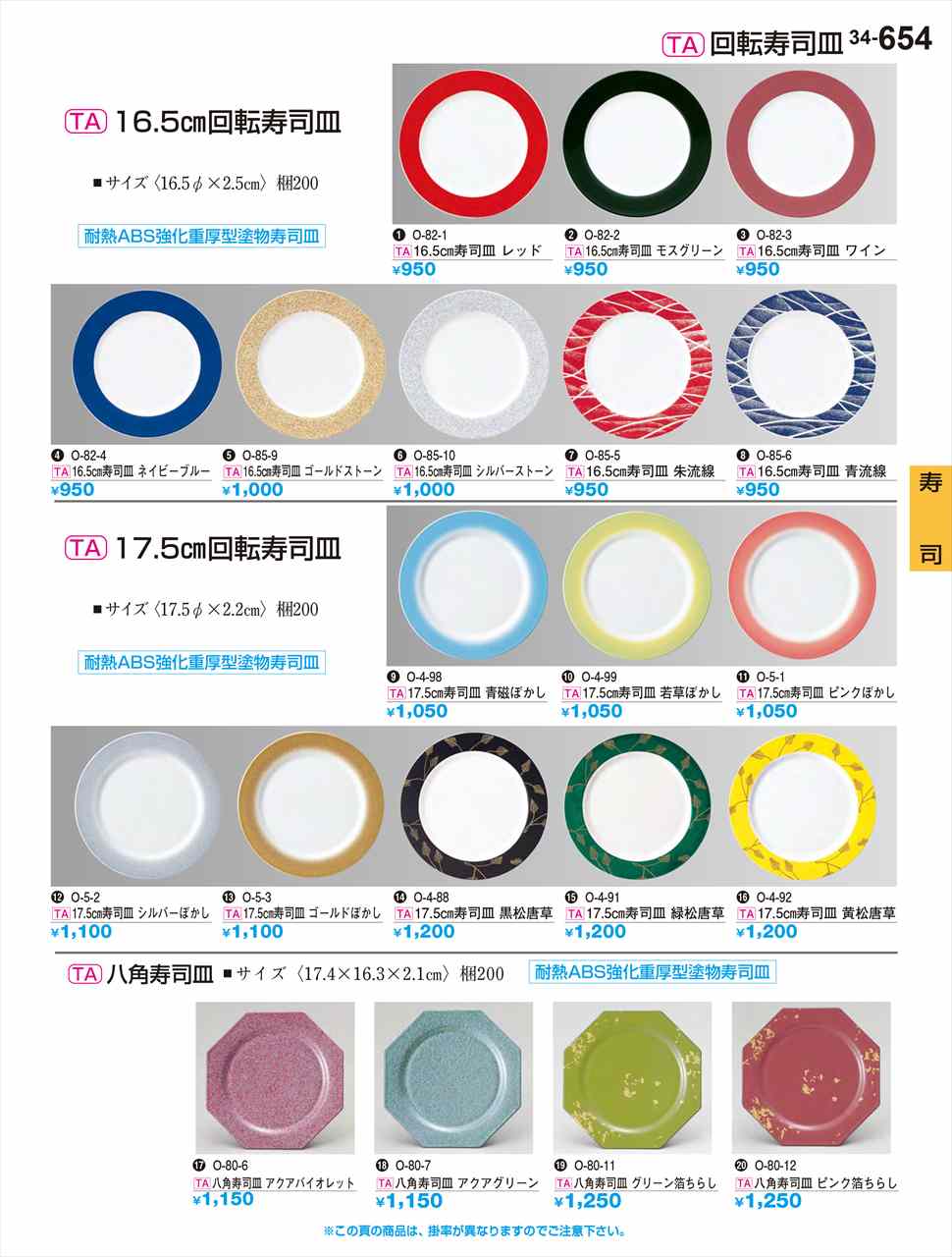 Rakuten - 若泉漆器 17 5cm寿司皿 青磁ぼかし O-4-98 割烹漆器 No.34