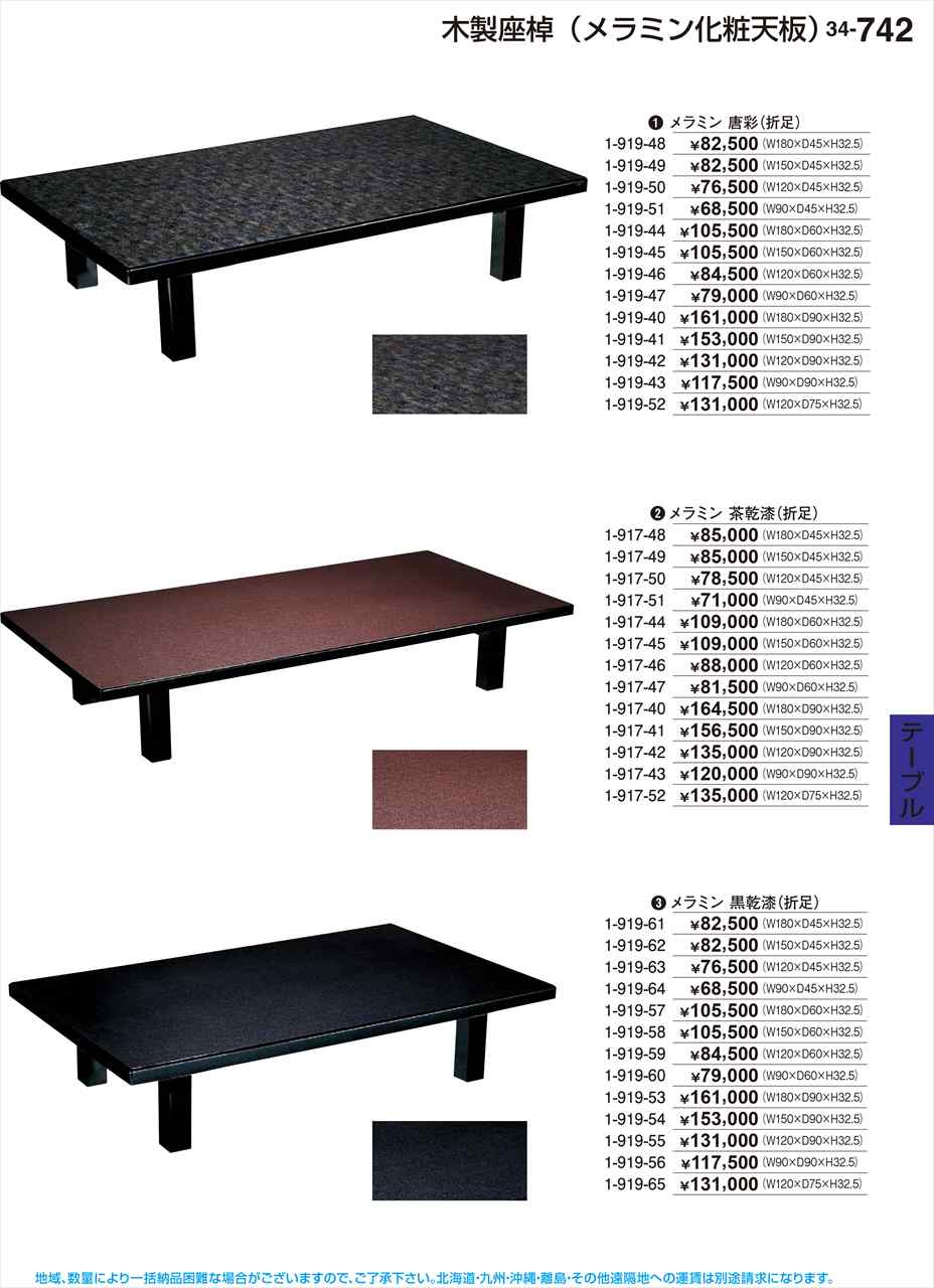 若泉漆器 メラミン 黒乾漆 折足 1-919-62 割烹漆器 No.34