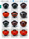 若泉漆器 割烹漆器 No.3 3 4 .5 寸小丸刷毛目椀 黒内朱 W-1 1 -1 6