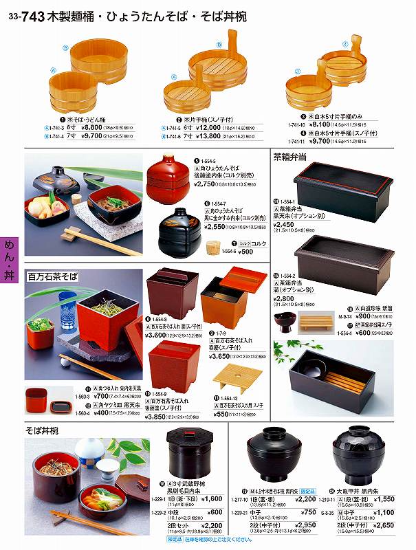 若泉漆器 割烹漆器 No.3 3 角ひょうたんそば 後藤塗内朱（コルク別売） 1 -5 5 4 -5