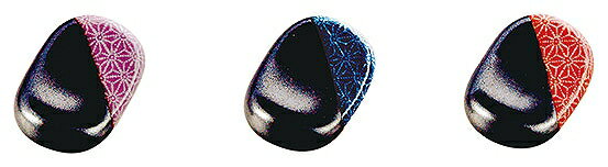 用美 vol.20 小判箸置　麻の葉　ブルー 08628