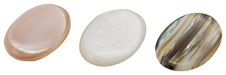 用美 vol.20 シェル箸置　オーバル　パール 08781