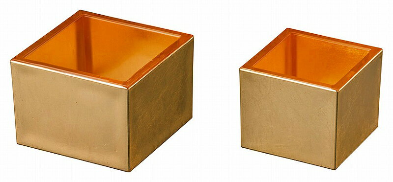 用美 vol.20 金箔貼りクリア枡（3勺） 26990