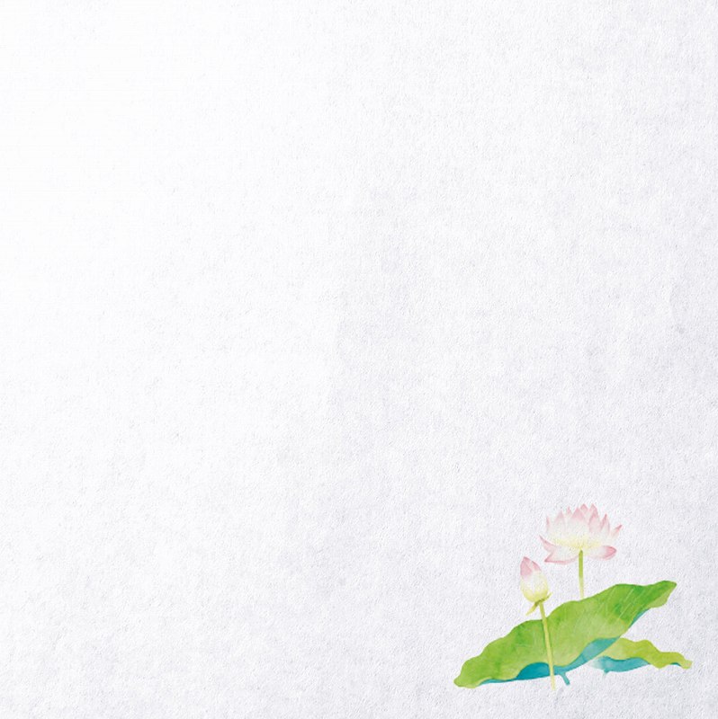 四季耐油天紙（小）はす (100枚入) 65014 YOUBI 用美 Vol.21