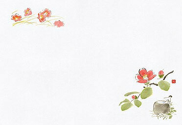 用美 vol.20 尺1お手元まっと 花景色　椿 (100枚入) 64968