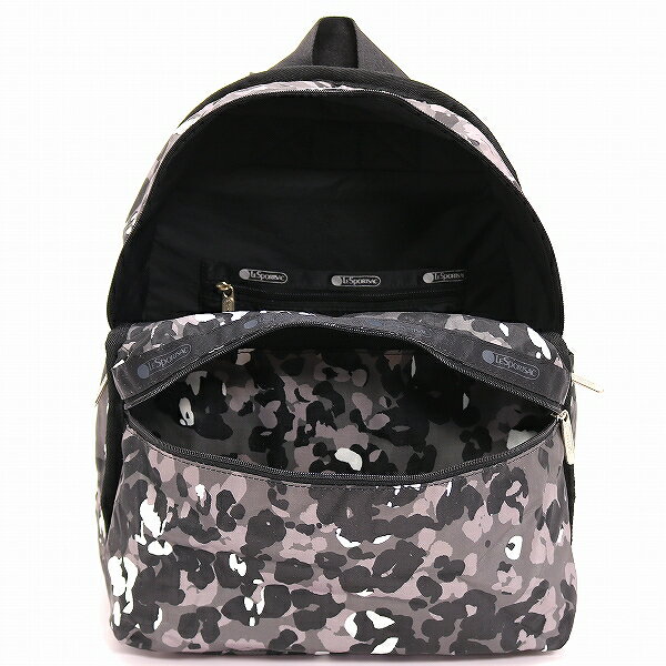 LeSportsac レスポートサック リュックサック BASIC BACKPACK LAFAYETTE LEOPARD NOIR