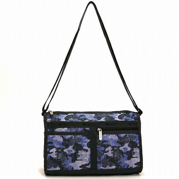 ショルダーバッグ レスポートサック ショルダーバッグ レディース 斜めがけ 大人 LeSportsac DELUXE SHOULDER SATCHEL CAMO CANVAS INDIGO