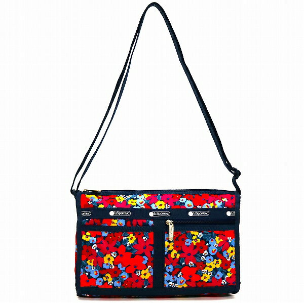 レスポートサック ショルダーバッグ レディース 斜めがけ 大人 LeSportsac DELUXE SHOULDER SATCHEL BRIGHT ISLE FLORAL