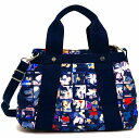 [割引クーポン]レスポートサック ショルダーバッグ レディース 斜めがけ 大人 LeSportsac SMALL SIMONE VERY MERRY NAVY