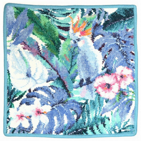 フェイラー ハンドタオル フェイラー ハンカチ 30x30cm ハンドタオル レディース FEILER TROPICAL BIRD seegr?n