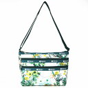 [割引クーポン]レスポートサック ショルダーバッグ 3352 E611 クイーンバッグ グリーン LeSportsac QUINN BAG FLORESCENT FLORAL BLANC