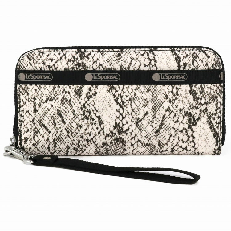 レスポートサック 長財布 レディース レスポートサック 長財布 レディース ラウンドファスナー LeSportsac 3462 TECH WALLET WRISTLET U275 CLASSIC PYTHON IVORY