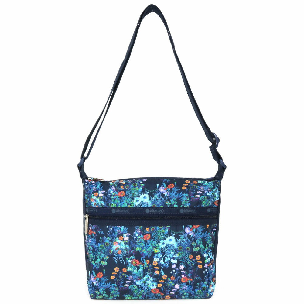 レスポートサック ショルダーバッグ 3709 E550 FLORESCENT FLORAL BLEU スモール ホーボー ブルー LeSportsac