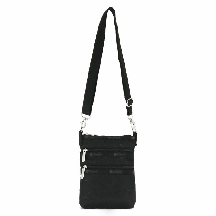 レスポートサック ショルダーバッグ レディース LeSportsac 4007 3 ZIP CROSSBODY E792 BLACK DEBOSS