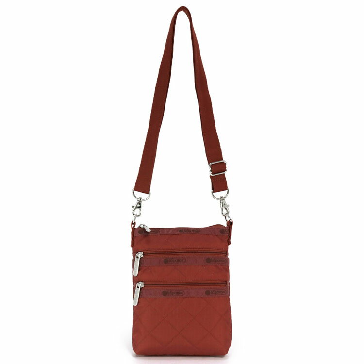 レスポートサック ショルダーバッグ レディース LeSportsac 4007 3 ZIP CROSSBODY M219 CINNEBAR DEBOSS