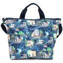 [割引クーポン]レスポートサック トートバッグ 4360 E548 COBBLESTONE STROLL デラックスイージーキャリートート ブルー LeSportsac