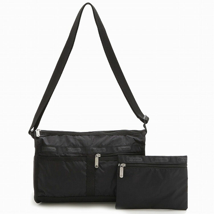 ショルダーバッグ LeSportsac レスポートサック ショルダーバッグ 7519 DELUXE SHOULDER SATCHEL 5982 Black Solid