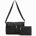 割引クーポン LeSportsac レスポートサック ショルダーバッグ 7519 DELUXE SHOULDER SATCHEL 5982 Black Solid