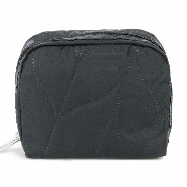 レスポートサック ポーチ レディース LeSportsac 6701 SQUARE COSMETIC E844 BRAIDED DEBOSS BLACK