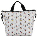 割引クーポン LeSportsac レスポートサック トートバッグ 4360 DELUXE EASY CARRY TOTE L134 DISNEY 100 MICKEY