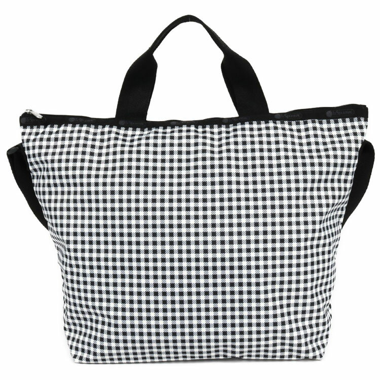 トートバッグ レスポートサック トートバッグ レディース LeSportsac 4360 DELUXE EASY CARRY TOTE U254 GINGHAM CHECK NOIR