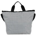 トートバッグ [割引クーポン]LeSportsac レスポートサック トートバッグ 4360 DELUXE EASY CARRY TOTE U254 GINGHAM CHECK NOIR