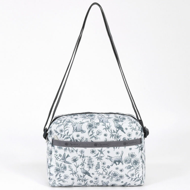 [28H限定P5倍 6/4 20時から]レスポートサック ショルダーバッグ LeSportsac 2434 DANIELLA CROSSBODY E975 FLORAL BIRDS AND CATS