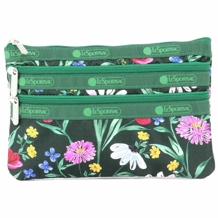 쥹ݡȥå ݡ ǥ LeSportsac 7158 3 ZIP COSMETIC E984 WATERCOLOR GARDEN